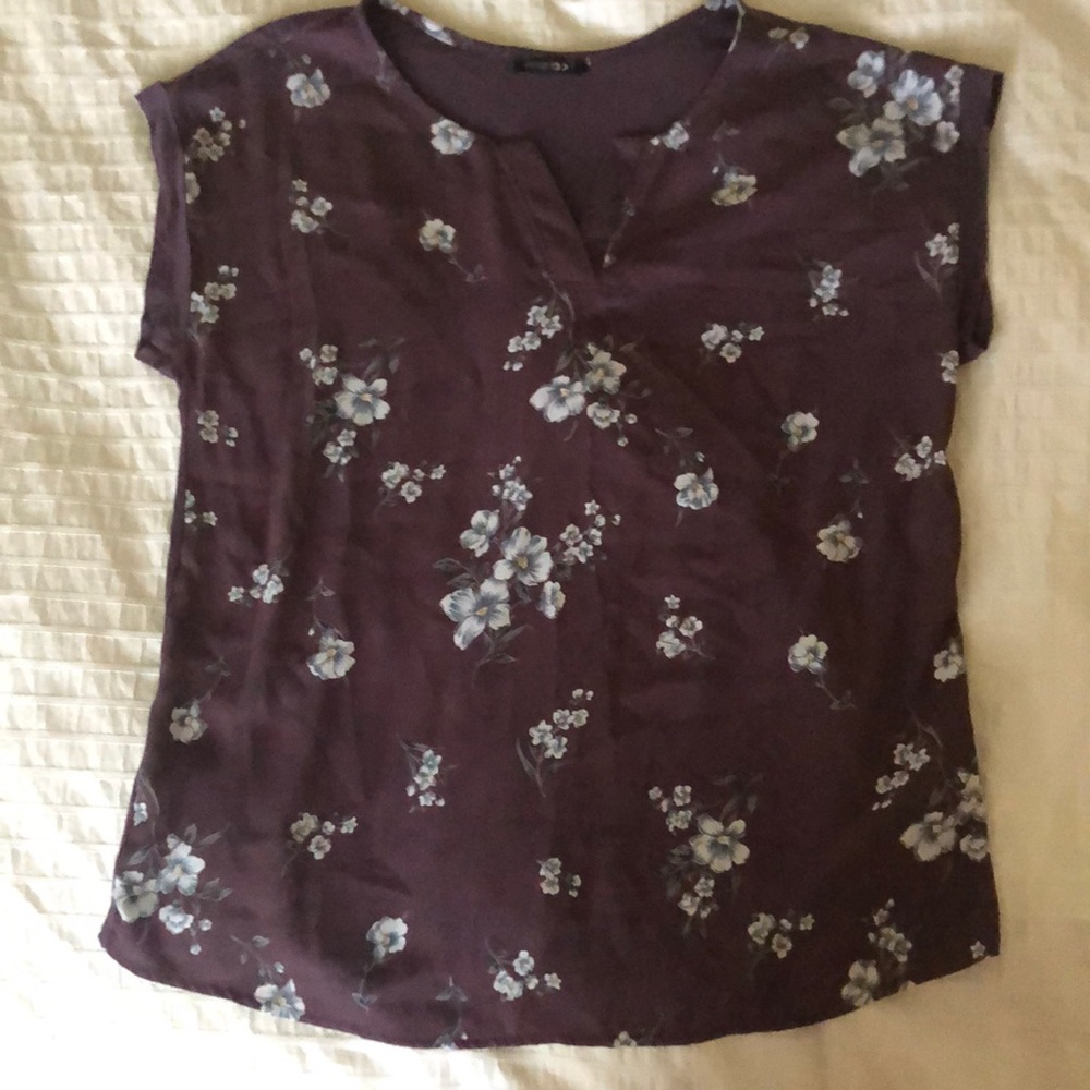 Papermoon plum colored blouse